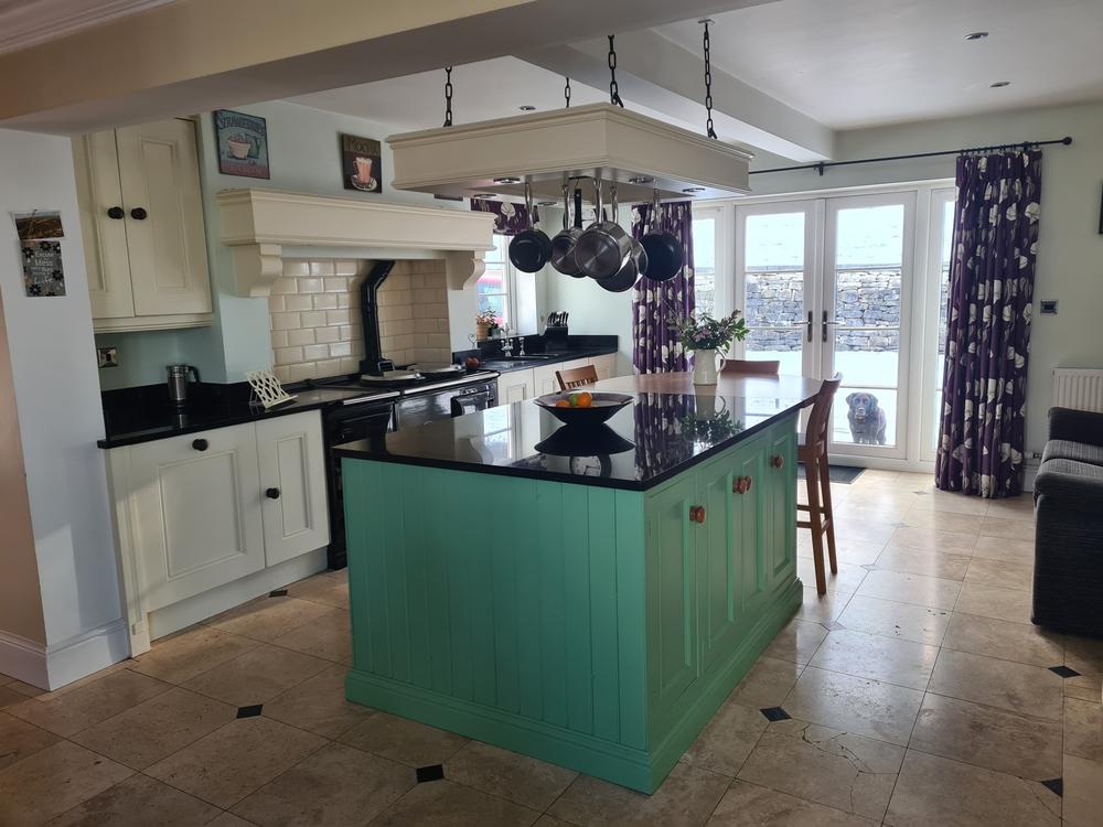 Bespoke Shaker Kitchen with Granite Worktops, located in LL15, Wales.